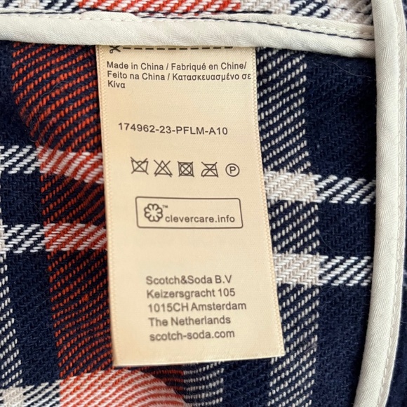 Wool Blend Check Belted Plaid Overshirt - Picture 6 of 8